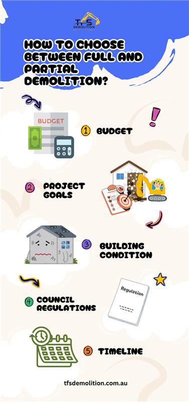how to choose full or partial residential demolition in Perth